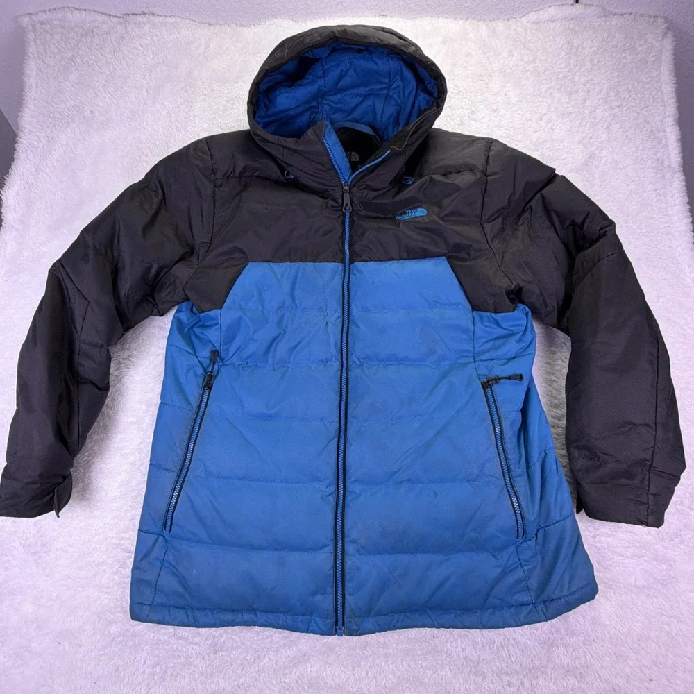 The North Face Gatebreak 550 Down Ski Snowboard Jacket Blue & Black Mens XL